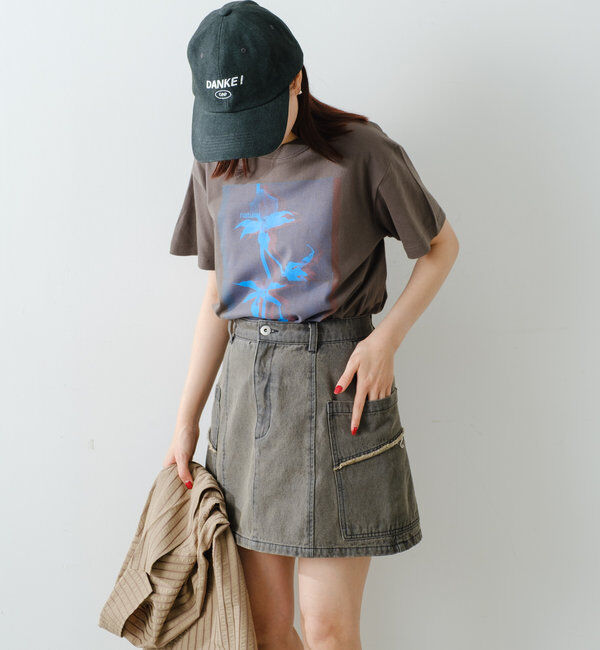  「【WHIMSIC/2サイズ展開】シルクスクリーンプリントT」|Tシャツ・カットソー|