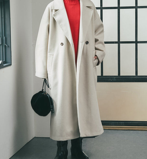  「《スリットが抜け感をプラス》サイドスリットロングテーラードコート」|その他|