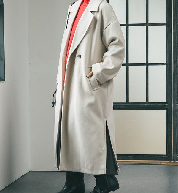  「《スリットが抜け感をプラス》サイドスリットロングテーラードコート」|その他|