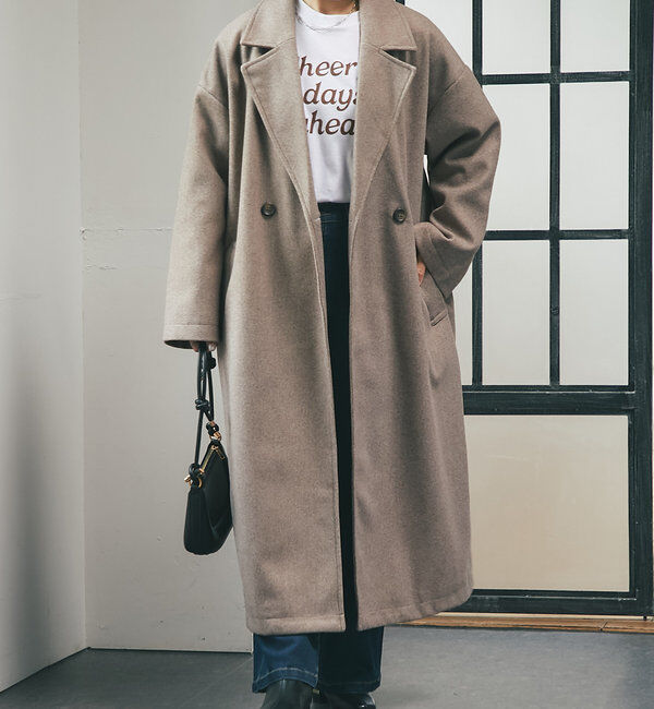  「《スリットが抜け感をプラス》サイドスリットロングテーラードコート」|その他|