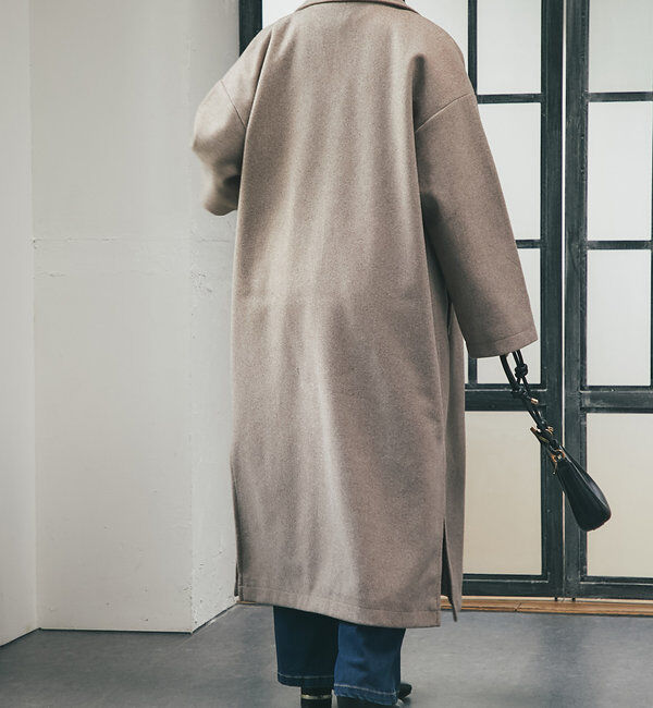  「《スリットが抜け感をプラス》サイドスリットロングテーラードコート」|その他|