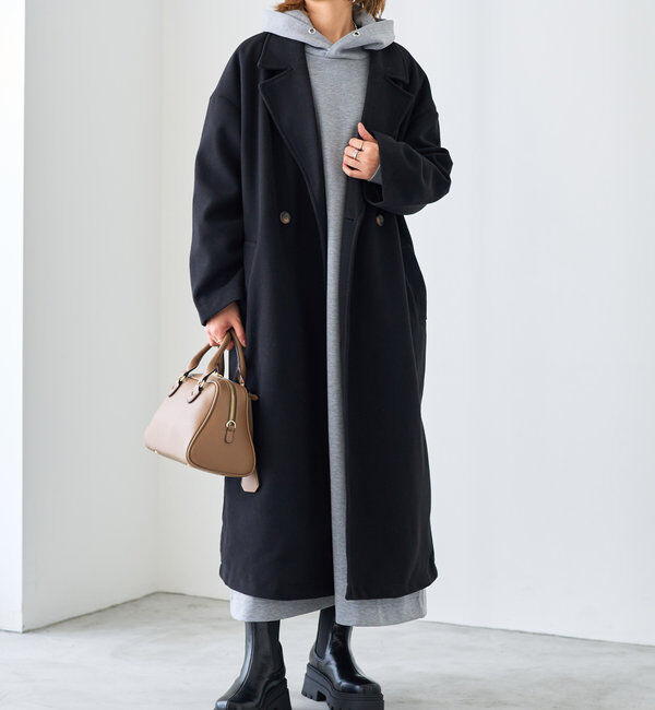  「《スリットが抜け感をプラス》サイドスリットロングテーラードコート」|その他|