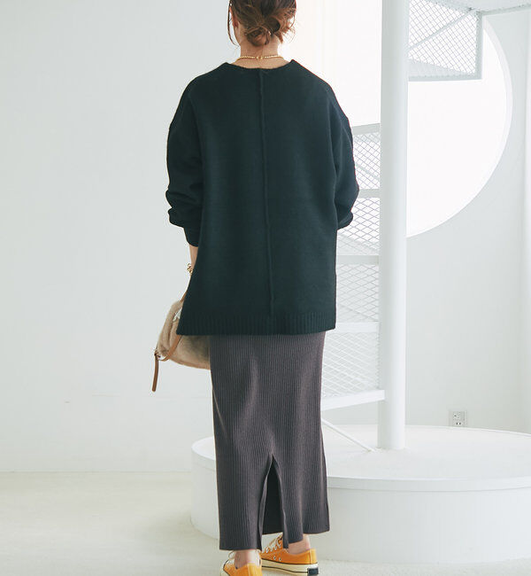  「《柔らかく軽い着心地》ヤクライクVネックニット」|ニット・セーター|
