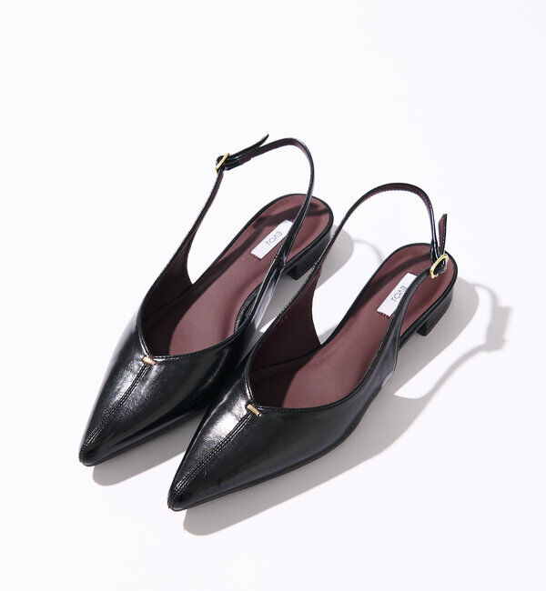  「【EVOL(イーボル)】ポイントトゥフラットミュール」|その他|