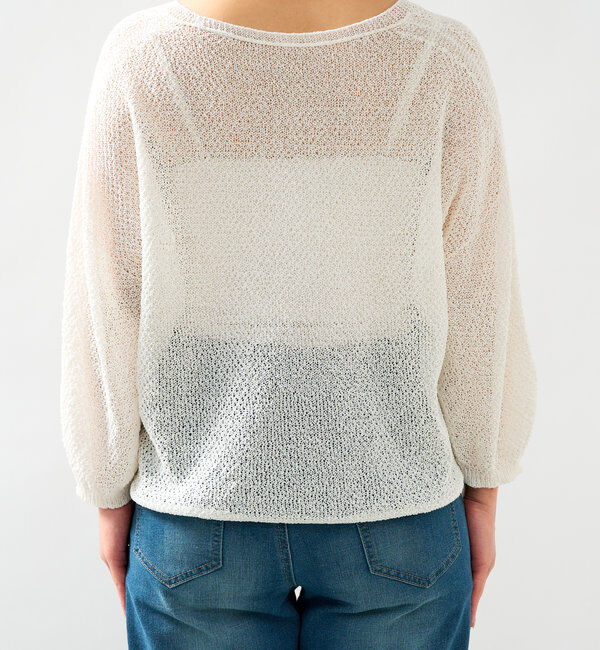  「《軽量・通気性・吸水速乾性》イージーケア和紙ニットカーディガン」|ニット・セーター|