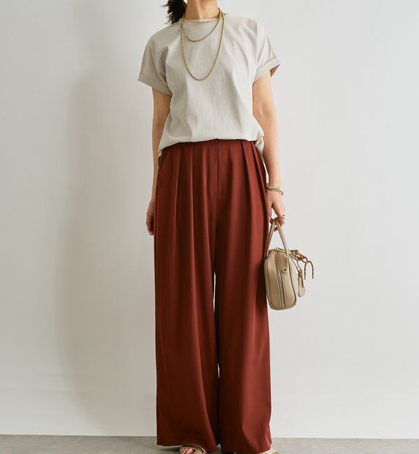  「《吸水速乾・UVカット・夏に快適》汗染み防止ターンバックT」|Tシャツ・カットソー|