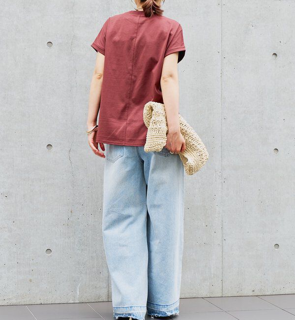  「《吸水速乾・UVカット・夏に快適》汗染み防止ターンバックT」|Tシャツ・カットソー|