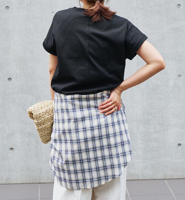  「《吸水速乾・UVカット・夏に快適》汗染み防止ターンバックT」|Tシャツ・カットソー|