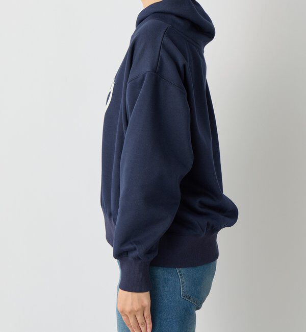  「《大人カジュアルに》裏毛ロゴデザインネックプルオーバー」|Tシャツ・カットソー|