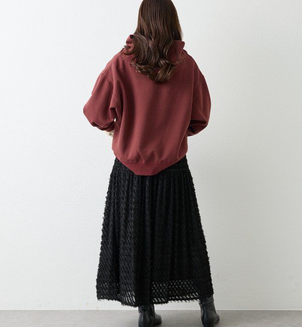  「《大人カジュアルに》裏毛ロゴデザインネックプルオーバー」|Tシャツ・カットソー|