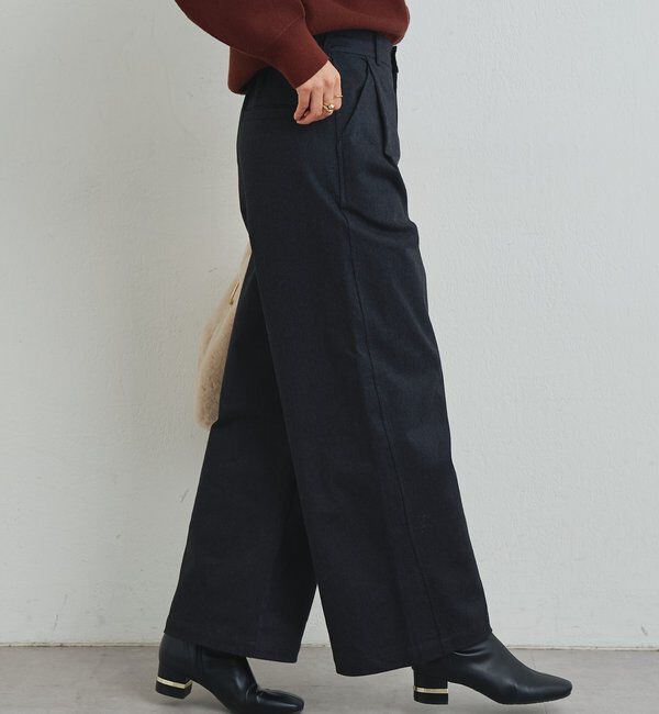  「《デイリーに活躍◎》裏起毛デニムパンツ」|デニム|