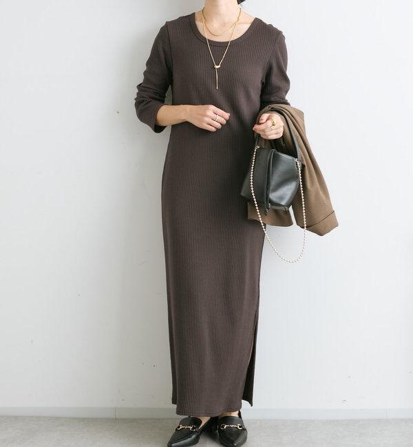  「【全骨格細見え】2WAYロングリブワンピース」|ワンピース|
