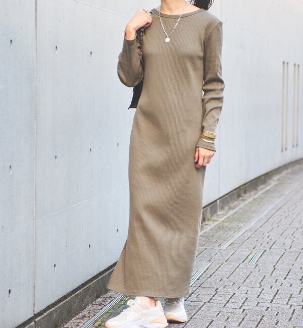  「【全骨格細見え】2WAYロングリブワンピース」|ワンピース|