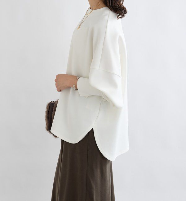  「【楽ちんキレイ】ダンボールポンチョプルオーバー」|Tシャツ・カットソー|