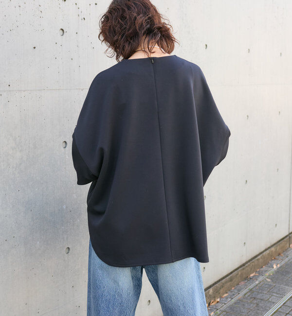  「【楽ちんキレイ】ダンボールポンチョプルオーバー」|Tシャツ・カットソー|