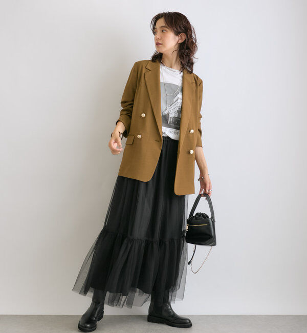  「【ロングシーズン着まわせる】ストレッチツイルテーラードジャケット」|テーラードジャケット|