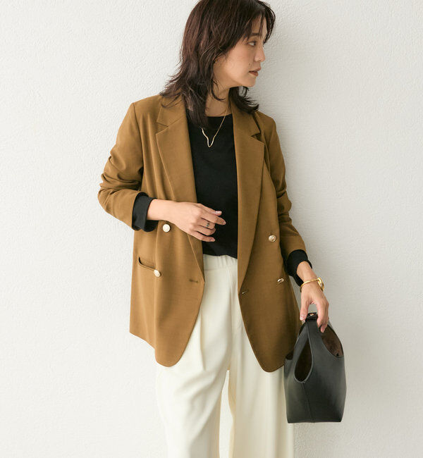  「【ロングシーズン着まわせる】ストレッチツイルテーラードジャケット」|テーラードジャケット|