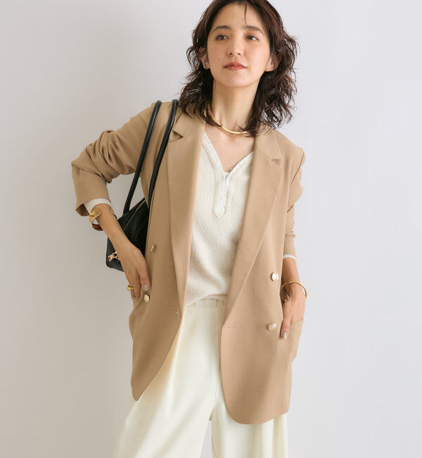  「【ロングシーズン着まわせる】ストレッチツイルテーラードジャケット」|テーラードジャケット|