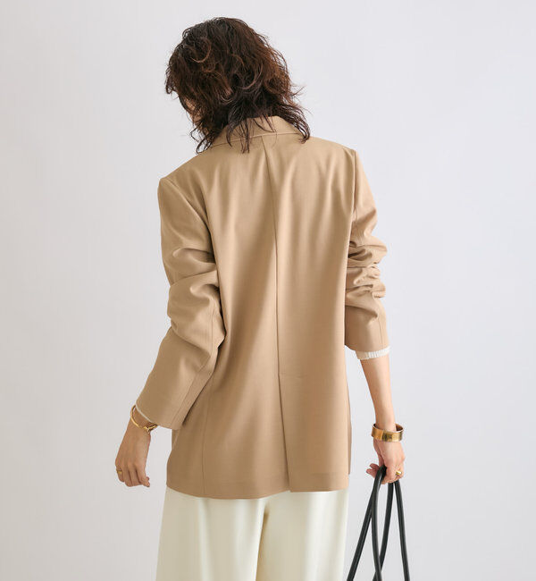  「【ロングシーズン着まわせる】ストレッチツイルテーラードジャケット」|テーラードジャケット|