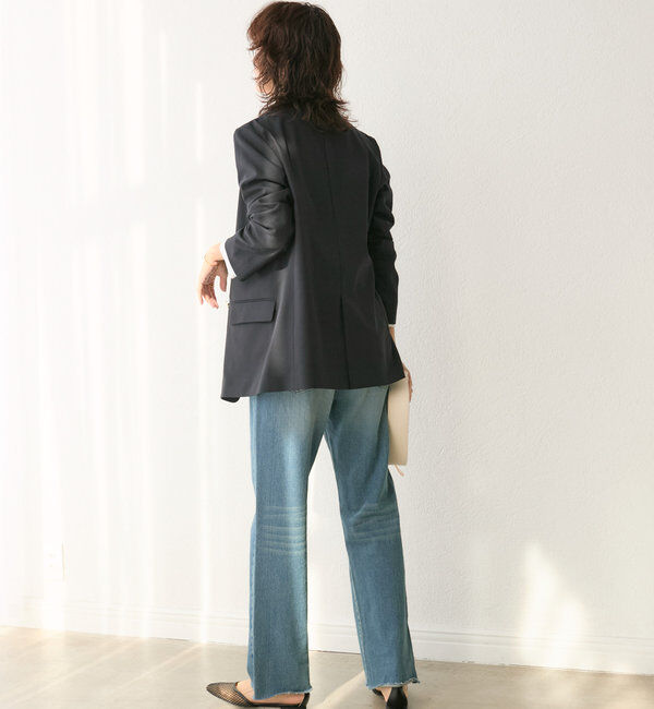  「【オンオフ着れる】ライトピークドラペルジャケット」|テーラードジャケット|
