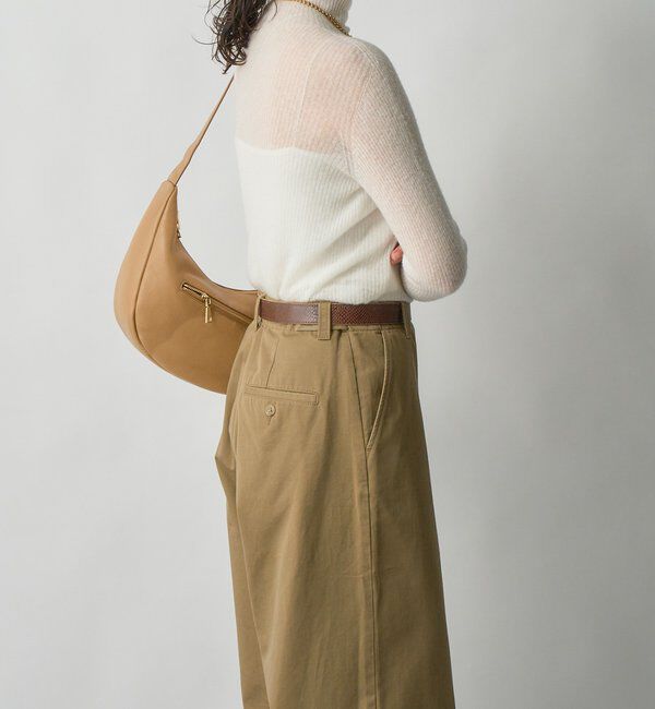  「【柔らかく滑らかな肌触り】カシミヤ混ウールシアータートルニット」|ニット・セーター|