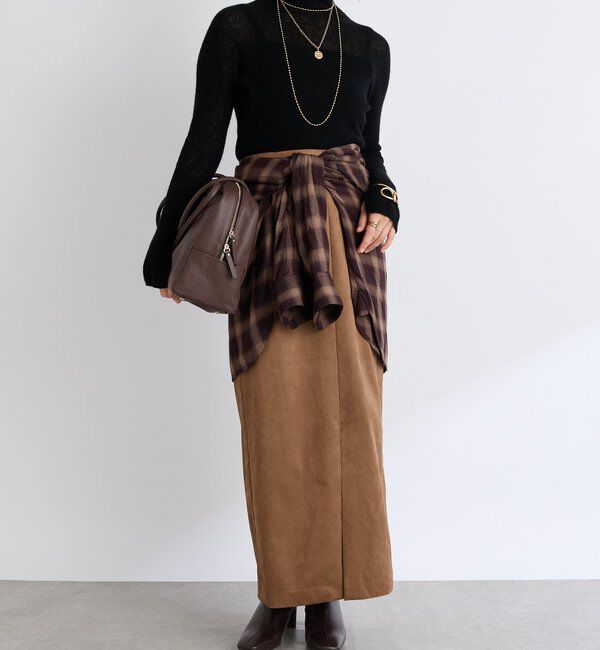  「【柔らかく滑らかな肌触り】カシミヤ混ウールシアータートルニット」|ニット・セーター|