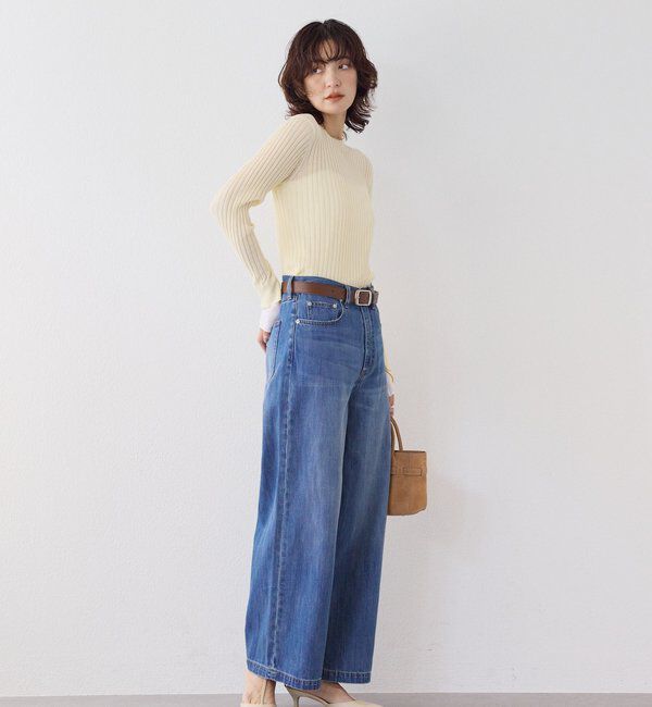  「予約【RIMH（リムエイチ）】クリーンワイドデニム」|デニム|