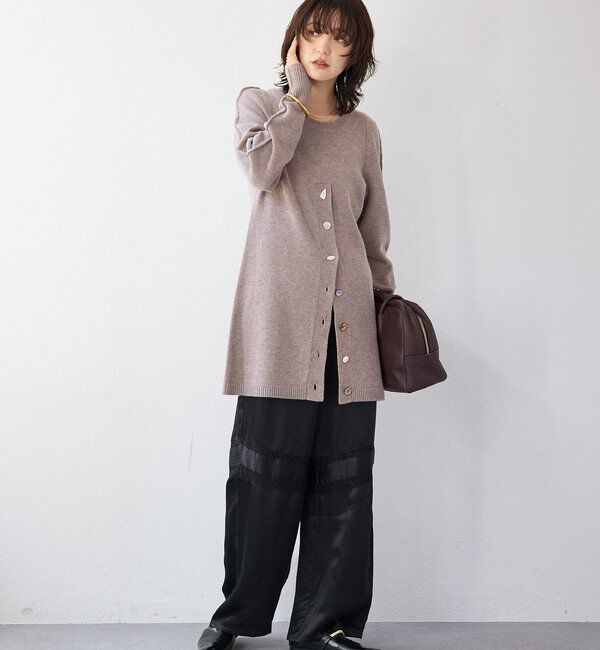  「【a Nice （ア ・ニース）】スリットニット」|ニット・セーター|