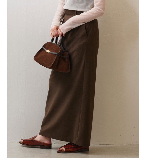  「【セットアップ対応】梳毛タイトスカート」|スカート|