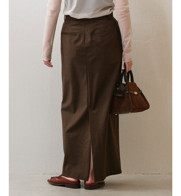  「【セットアップ対応】梳毛タイトスカート」|スカート|