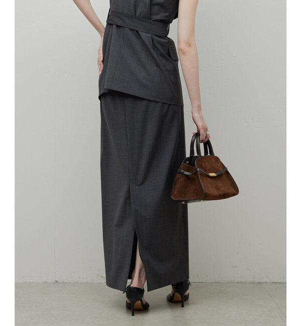  「【セットアップ対応】梳毛タイトスカート」|スカート|