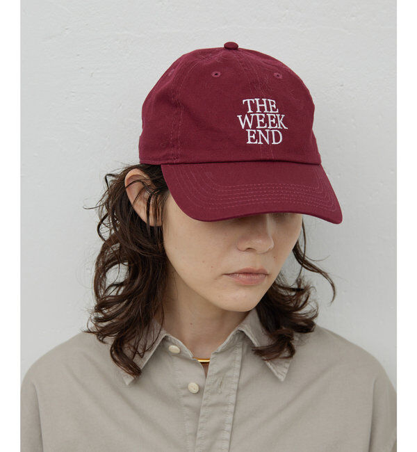  「THE WEEKEND キャップ」|ハット|ボルドー