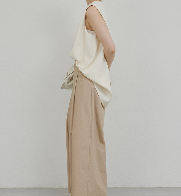  「【サイズ展開あり】ショルダータックノースリ」|シャツ・ブラウス|