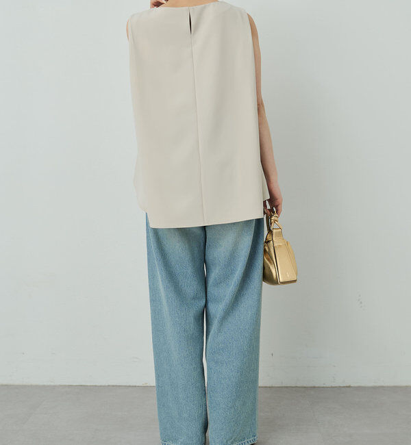  「【サイズ展開あり】ショルダータックノースリ」|シャツ・ブラウス|