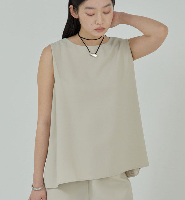  「【サイズ展開あり】ショルダータックノースリ」|シャツ・ブラウス|