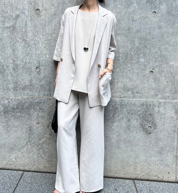  「【サイズ展開あり】ショルダータックノースリ」|シャツ・ブラウス|