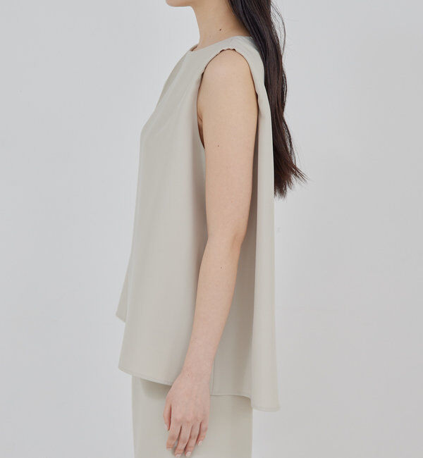  「【サイズ展開あり】ショルダータックノースリ」|シャツ・ブラウス|