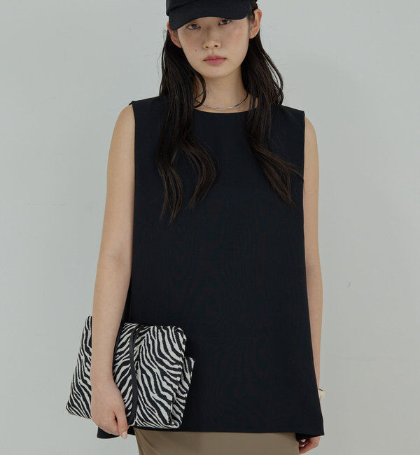  「【サイズ展開あり】ショルダータックノースリ」|シャツ・ブラウス|