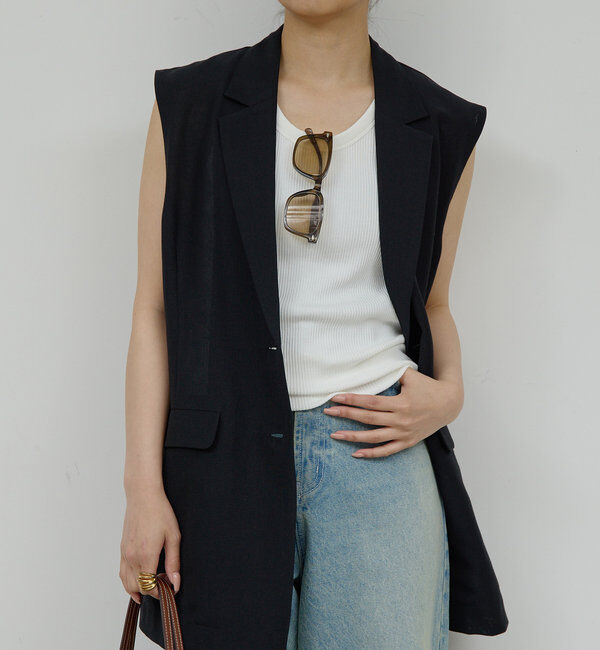  「【同素材アイテムあり】メッシュジレ」|ベスト・ジレ|