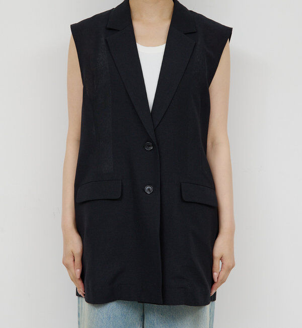  「【同素材アイテムあり】メッシュジレ」|ベスト・ジレ|