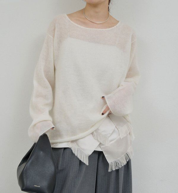  「シアーモヘアプルオーバー」|ニット・セーター|