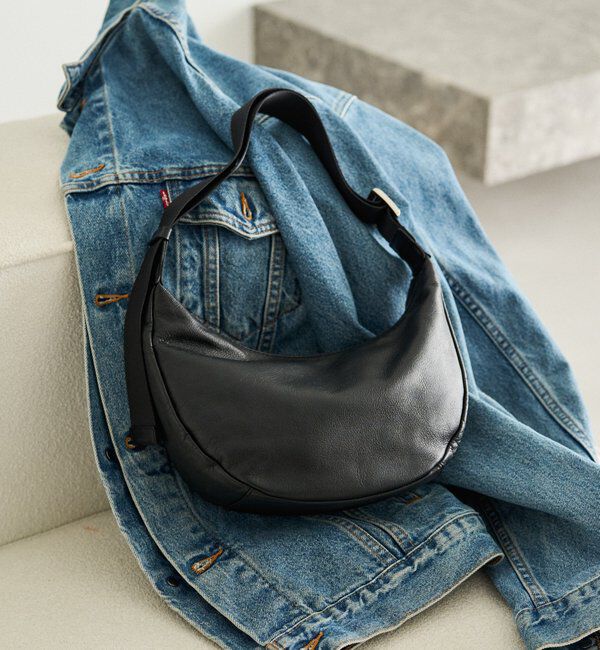  「ソフトレザーラウンドショルダーバッグ」|ショルダー・メッセンジャー|