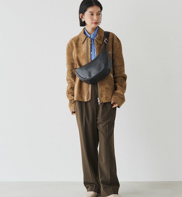  「ソフトレザーラウンドショルダーバッグ」|ショルダー・メッセンジャー|