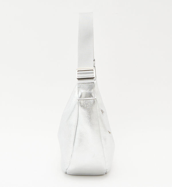  「ソフトレザーラウンドショルダーバッグ［silver］」|ショルダー・メッセンジャー|