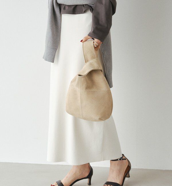  「スエード巾着ハンドバッグ」|トートバッグ|