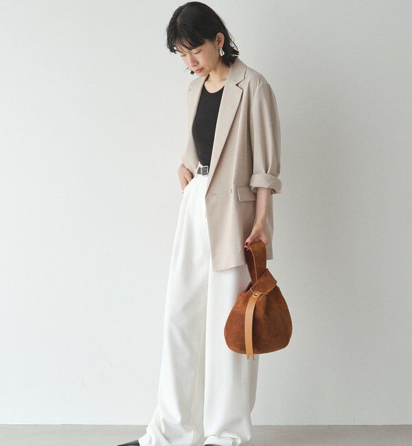  「スエード巾着ハンドバッグ」|トートバッグ|