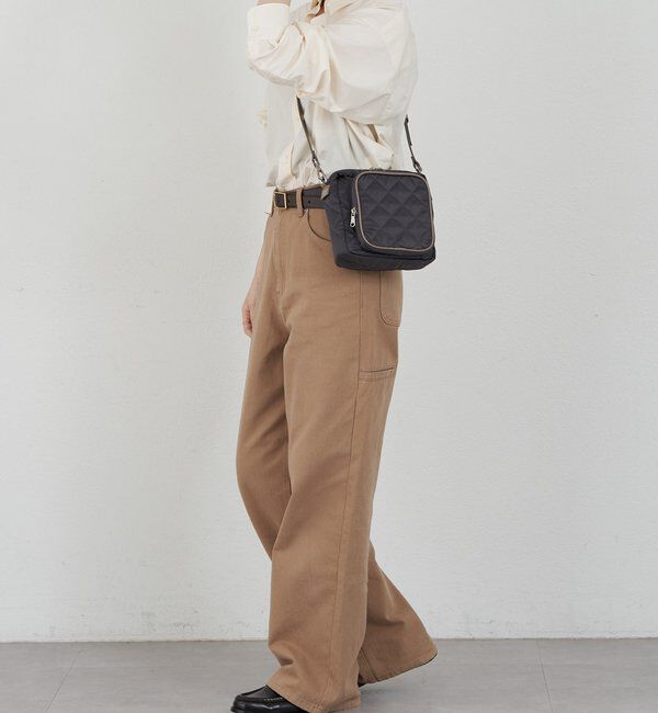  「キルティングスクエアショルダーバッグ」|ショルダー・メッセンジャー|