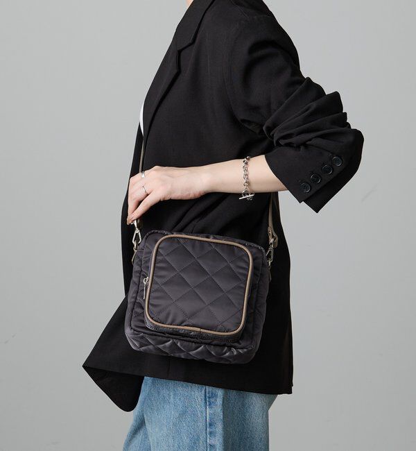  「キルティングスクエアショルダーバッグ」|ショルダー・メッセンジャー|