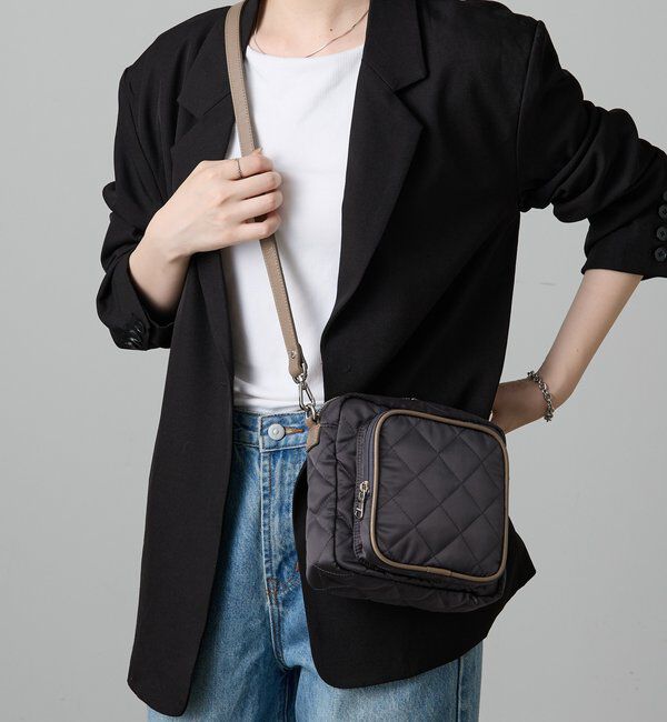  「キルティングスクエアショルダーバッグ」|ショルダー・メッセンジャー|