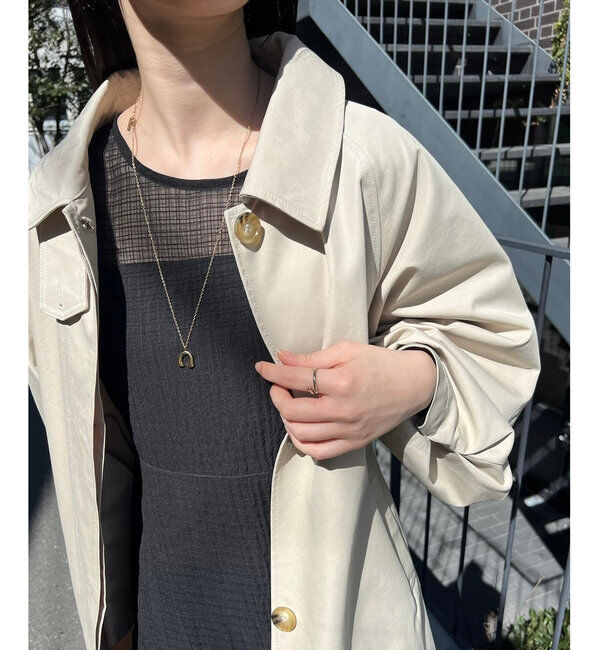  「【2サイズ展開】ステンカラートレンチコート」|トレンチコート|